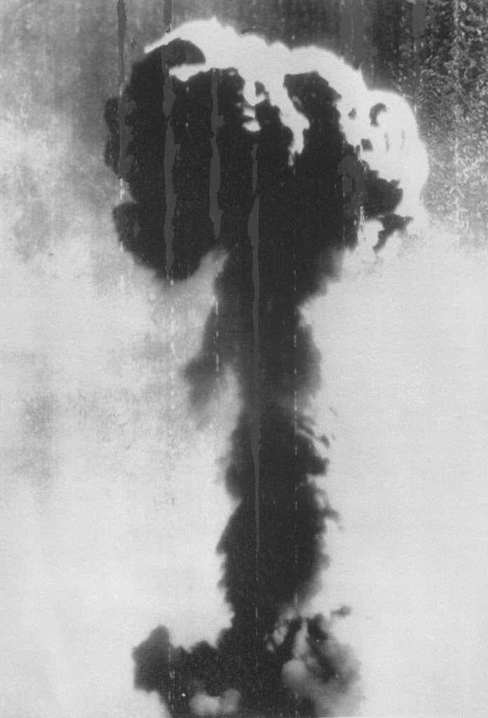 Detail of Mushroom Cloud from Chinese Nuclear Blast by Corbis