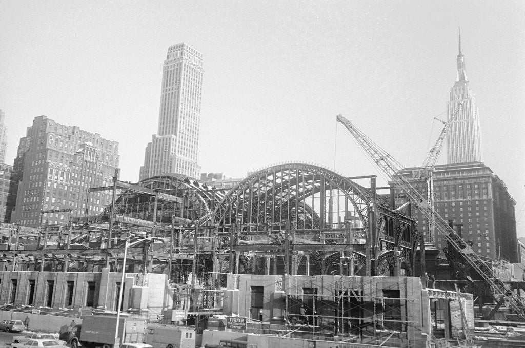 Detail of Demolition of Old Penn Station by Corbis