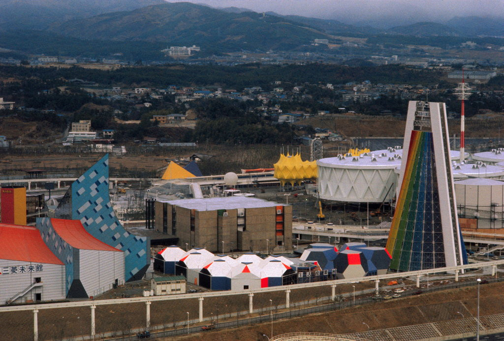 Detail of Rainbow Tower at Expo '70 by Corbis