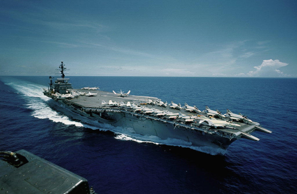 Detail of Aircraft Carrier USS Constellation at Sea by Corbis