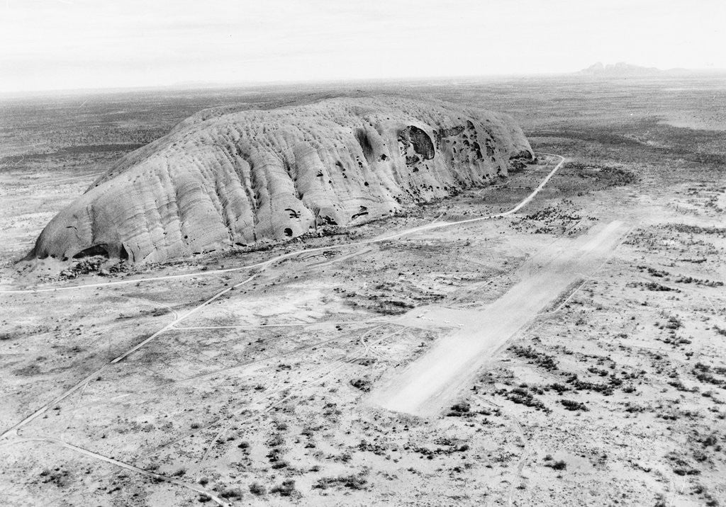 Detail of Aerial View of Ayers Rock in Australia by Corbis