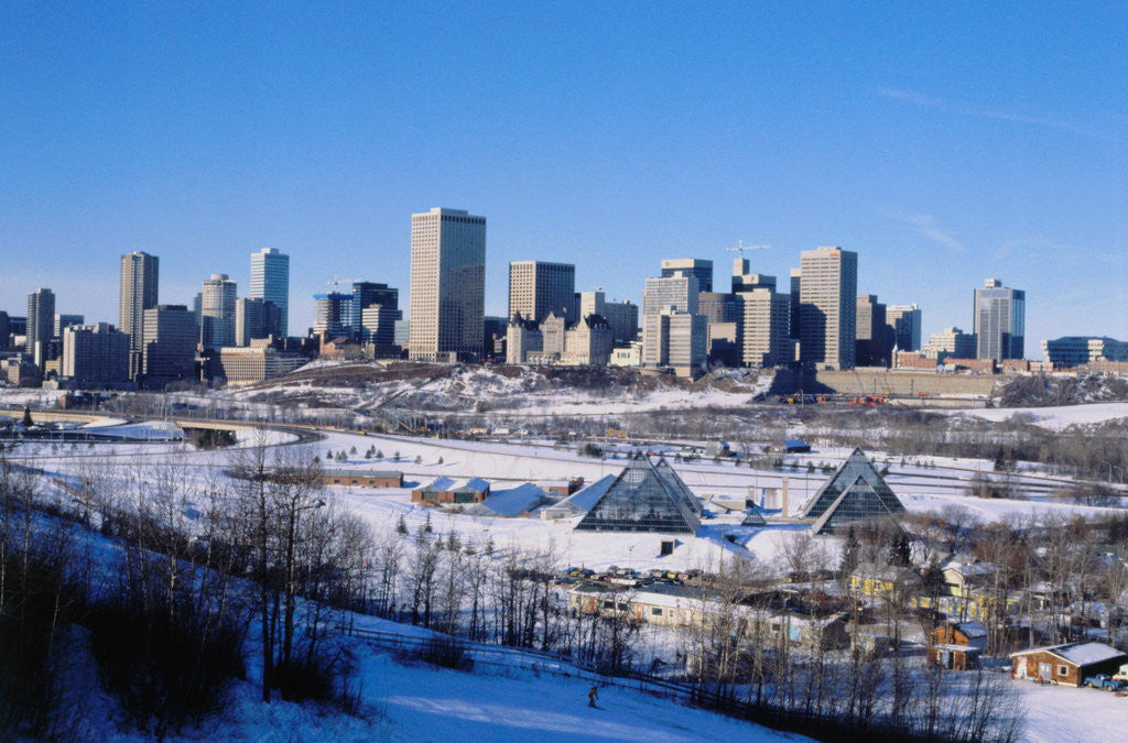 Detail of Edmonton Skyline by Corbis