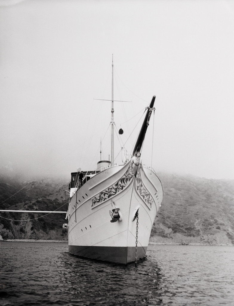 Detail of Head on View of Howard Hughes Yacht Southern Cross by Corbis