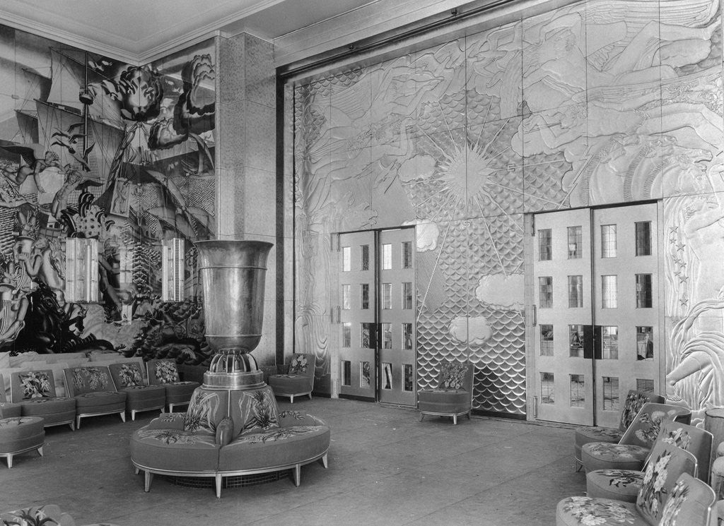 Detail of Grand Salon of SS Normandie by Corbis