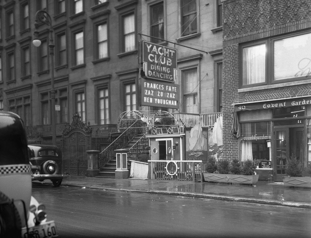 Detail of Exterior View of Dancing Club by Corbis