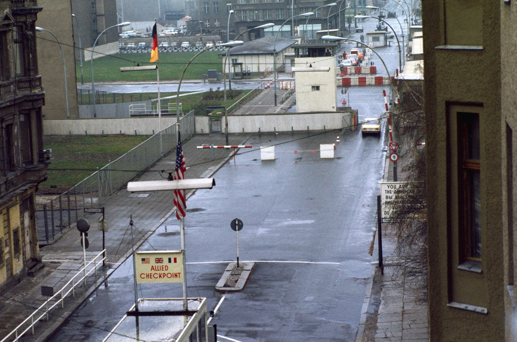 Detail of Checkpoint Charlie at Berlin Wall by Corbis