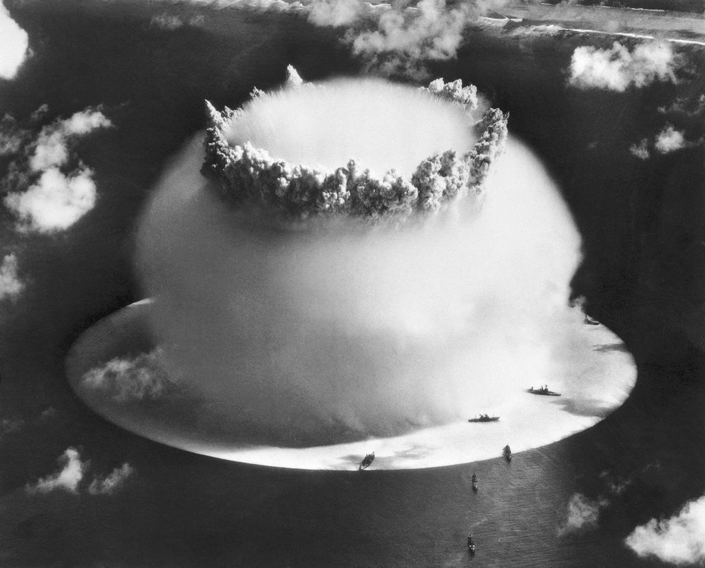 Detail of Condensation Cloud of Nuclear Blast by Corbis