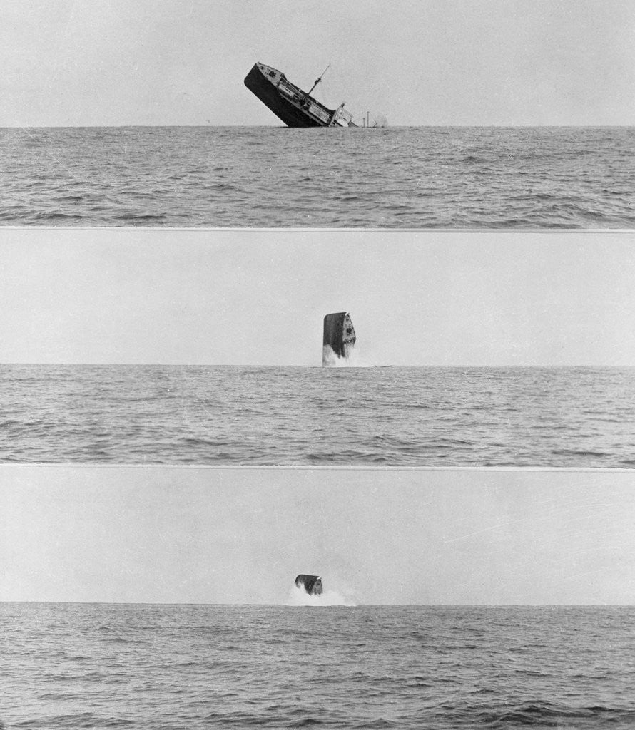 Detail of Sinking of Freighter by Corbis