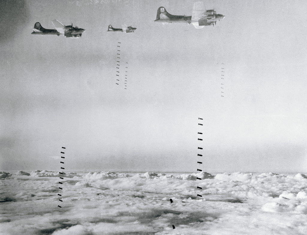 Detail of US Flying Fortresses Over Germany by Corbis