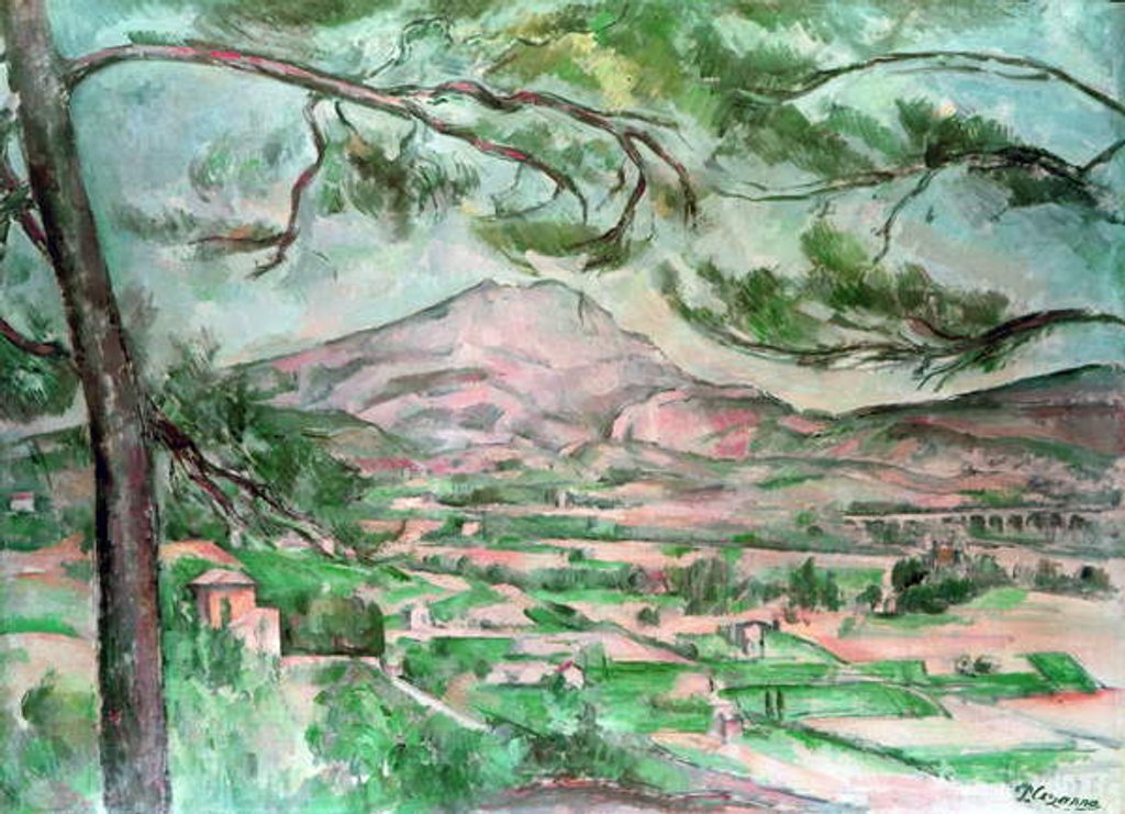 Detail of Montagne Sainte-Victoire with Large Pine, c. 1887 by Paul Cezanne