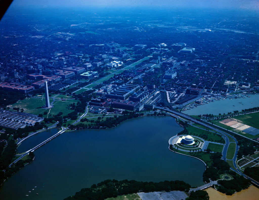 Detail of Aerial View of Washington, DC by Corbis