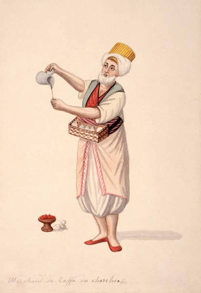 Detail of Coffee Seller by French School