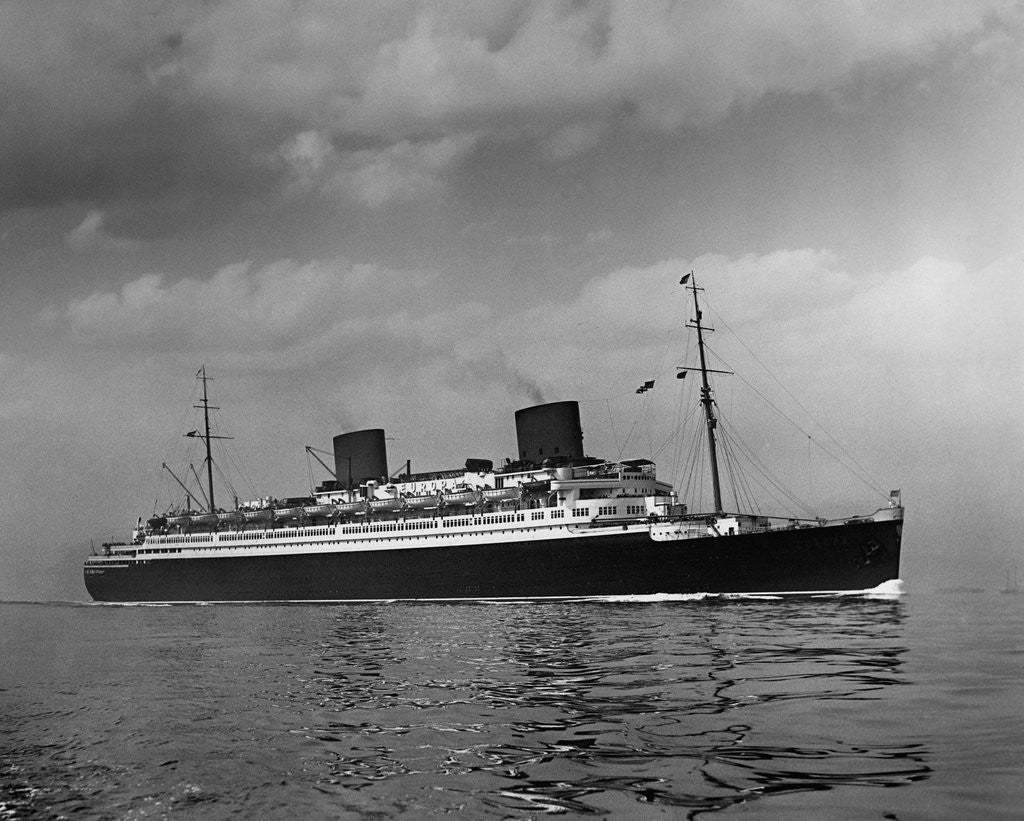 Detail of German Passenger Ship by Corbis