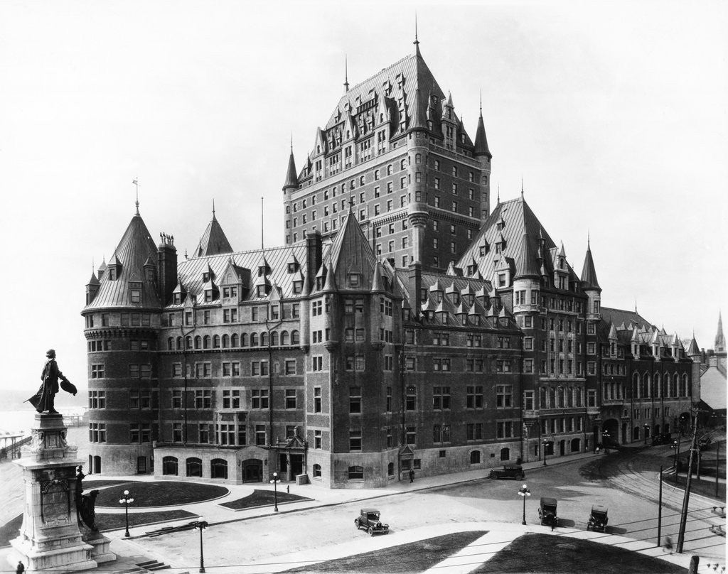 Detail of Facade of the Chateau Frontenac by Corbis