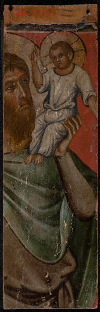 Detail of Archangel Michael, mid-1300s by Paolo Veneziano