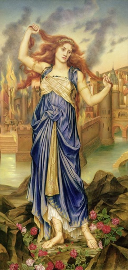 Detail of Cassandra, 1898 by Evelyn De Morgan