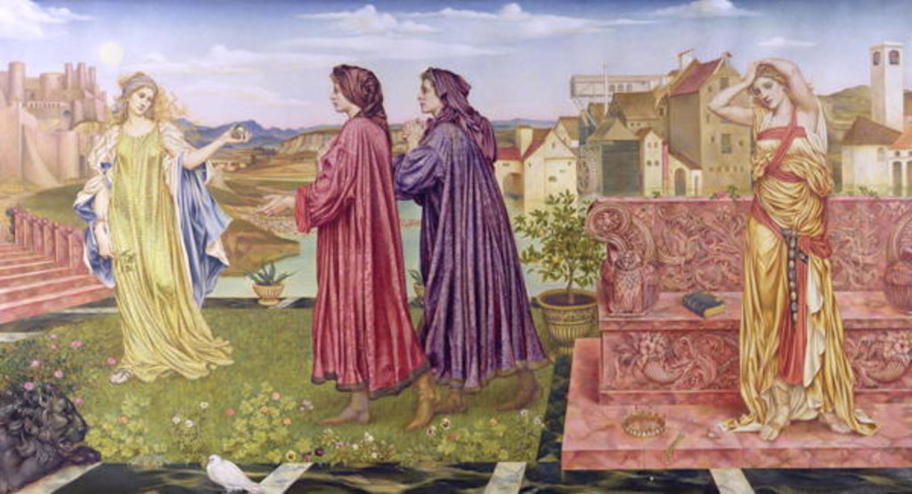 Detail of The Garden of Opportunity, 1892 by Evelyn De Morgan