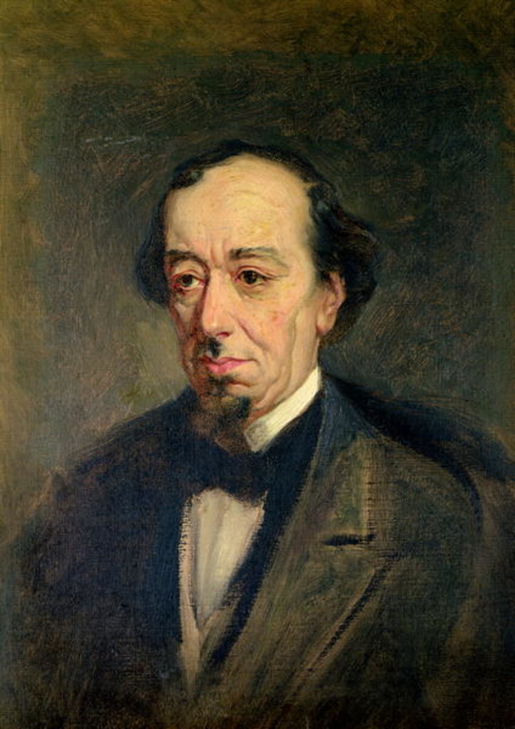 Detail of Benjamin Disraeli, Earl of Beaconsfield, 1877 by Theodore Blake Wirgman