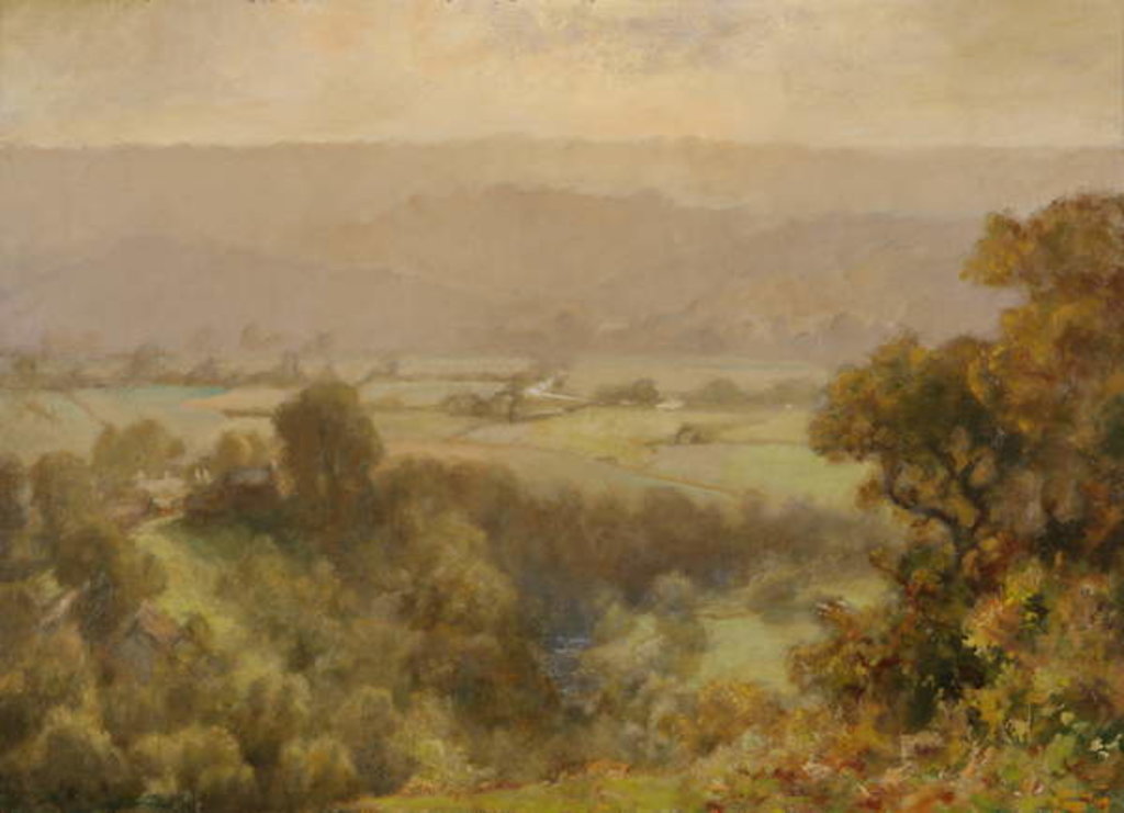 Detail of Landscape by Harry William Adams