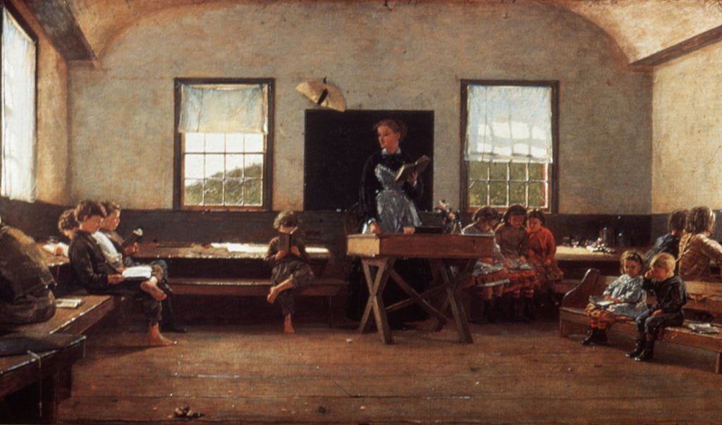 Detail of Winslow Homer: The Country School by Corbis