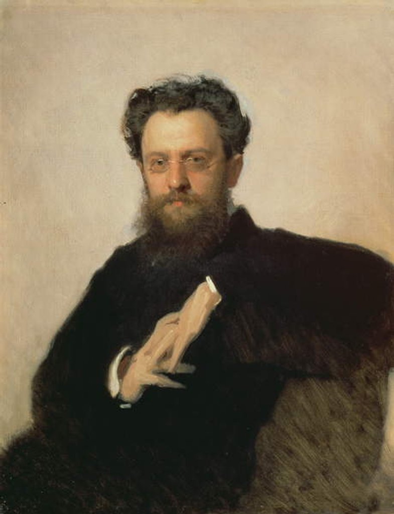 Detail of Portrait of Professor A. Prachov, 1879 by Ivan Nikolaevich Kramskoy