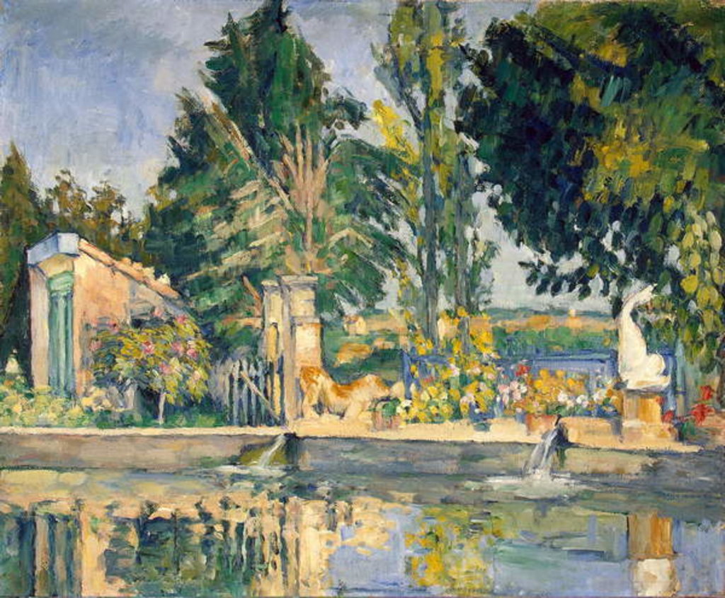 Detail of Jas de Bouffan, the pool, c.1876 by Paul Cezanne