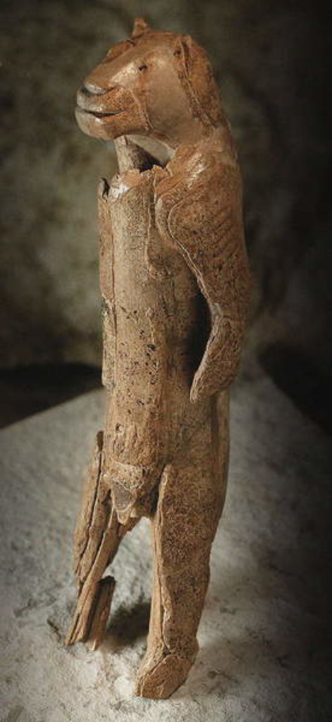 Detail of Lion Man, Aurignacian Culture by Paleolithic Paleolithic