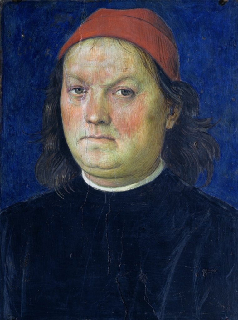 Detail of Self Portrait by Pietro Perugino