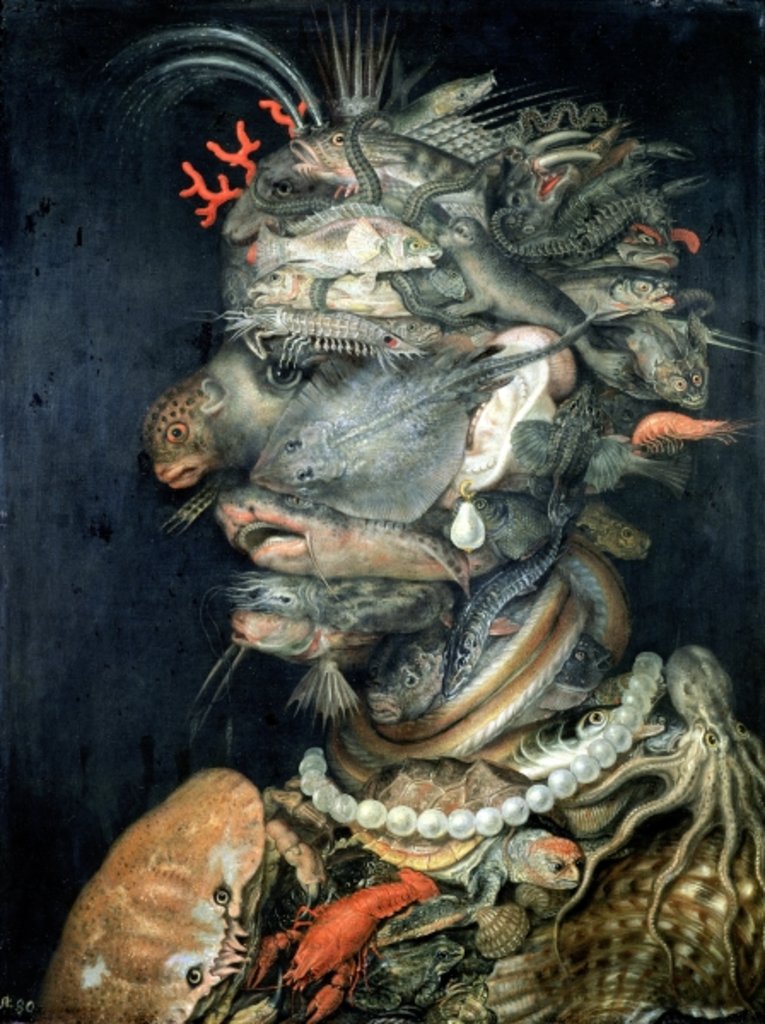 Detail of Water by Giuseppe Arcimboldo