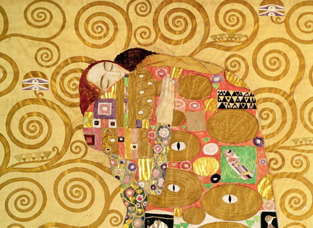 Detail of Fulfilment c.1905-09 by Gustav Klimt