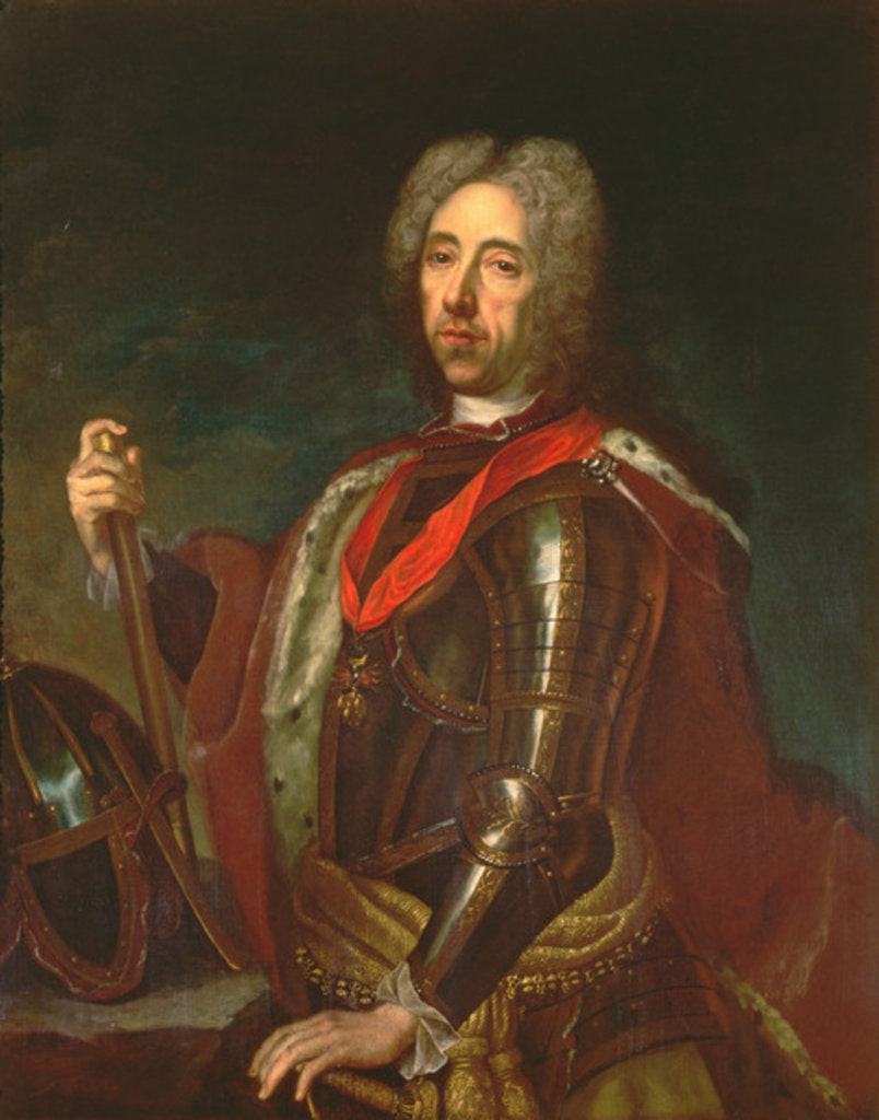 Detail of Prince Eugene of Savoy by Johann Kupezky or Kupetzky