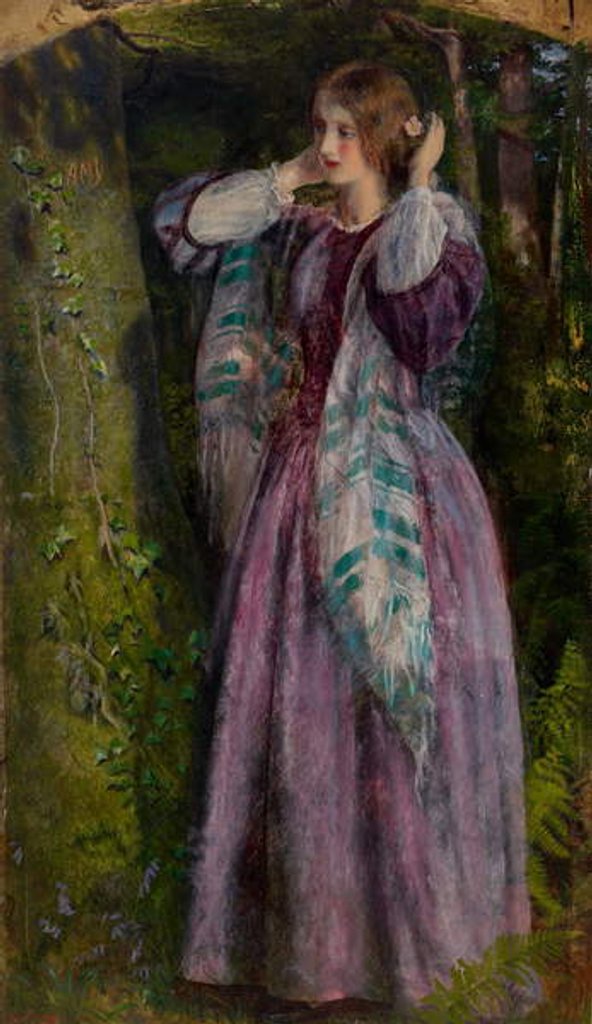 Detail of Amy, study for 'The Long Engagement', 1859 by Arthur Hughes