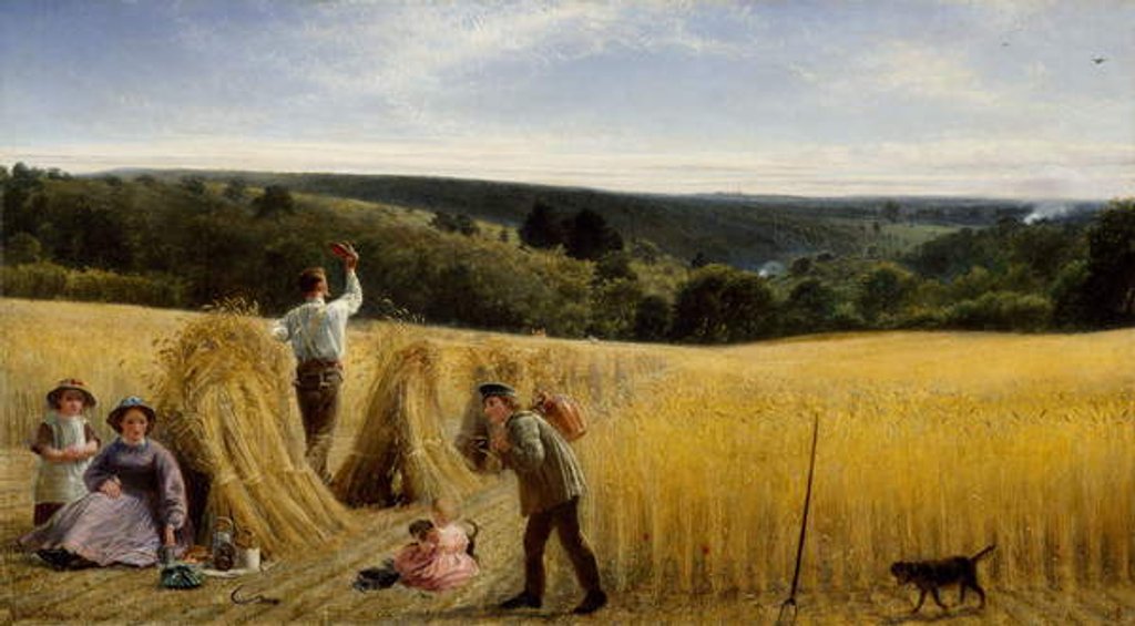 Detail of The Valleys also Stand Thick with Corn, 1865 by Richard Redgrave