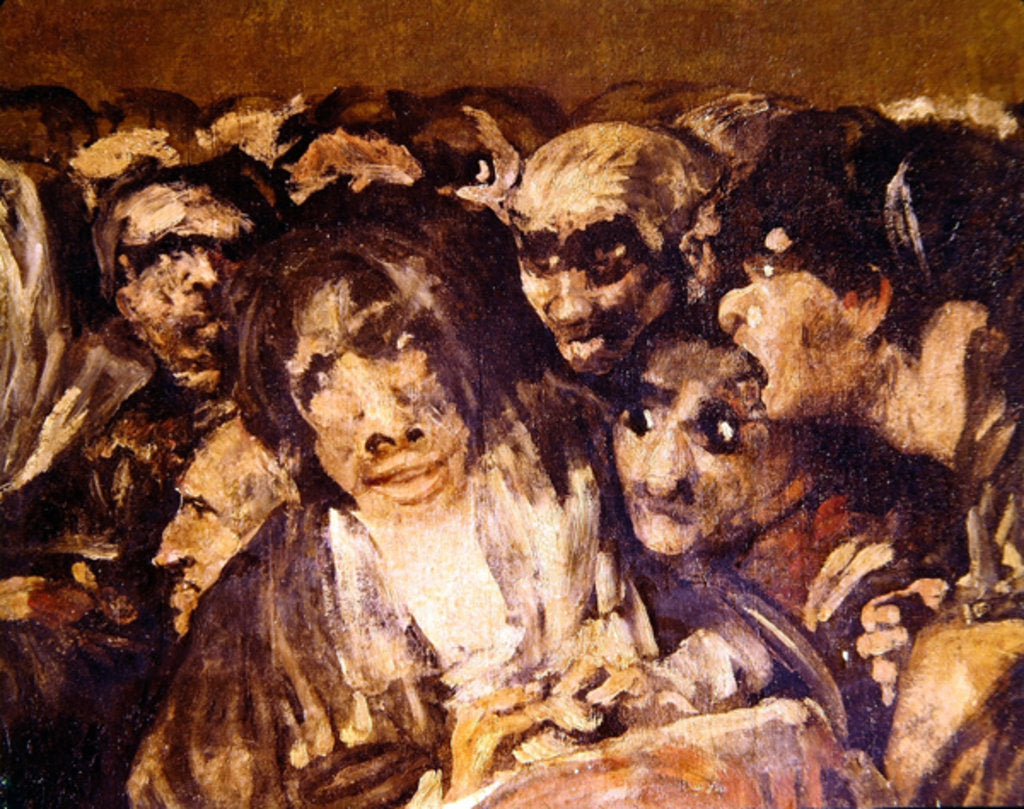 Detail of Pilgrimage to San Isidro, 1821 by Francisco Jose de Goya y Lucientes