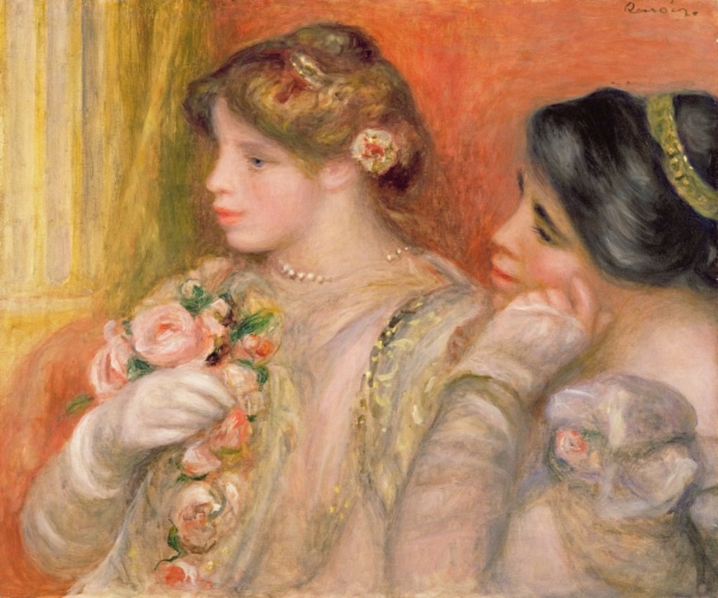 Detail of Dans La Loge, c.1908 by Pierre Auguste Renoir