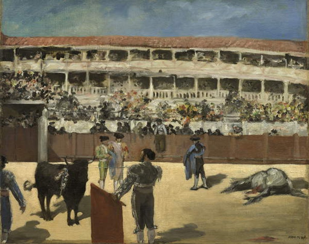 Detail of Bullfight, 1865-66 by Edouard Manet