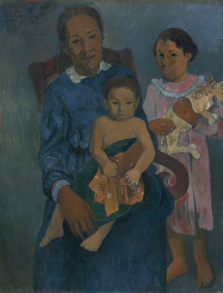 Detail of Polynesian Woman with Children, 1901 by Paul Gauguin