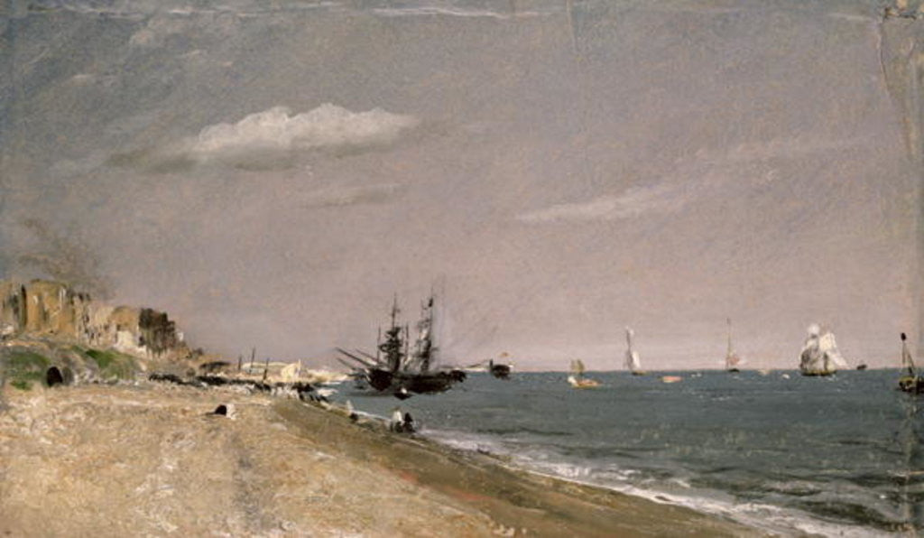 Detail of Brighton Beach with colliers by John Constable