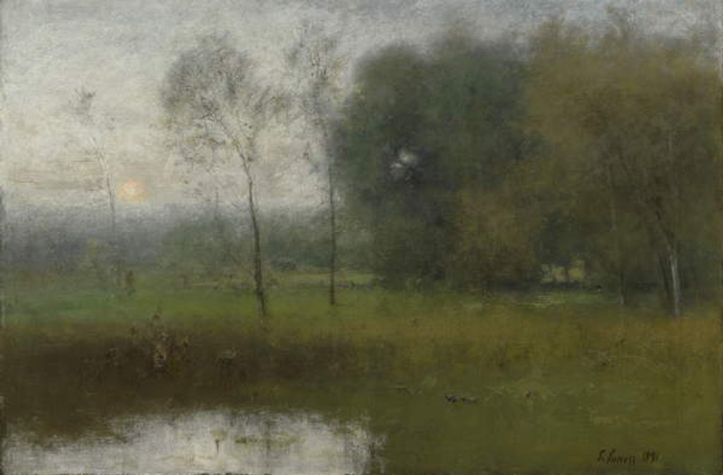 Detail of New Jersey Landscape, 1891 by George Snr. Inness