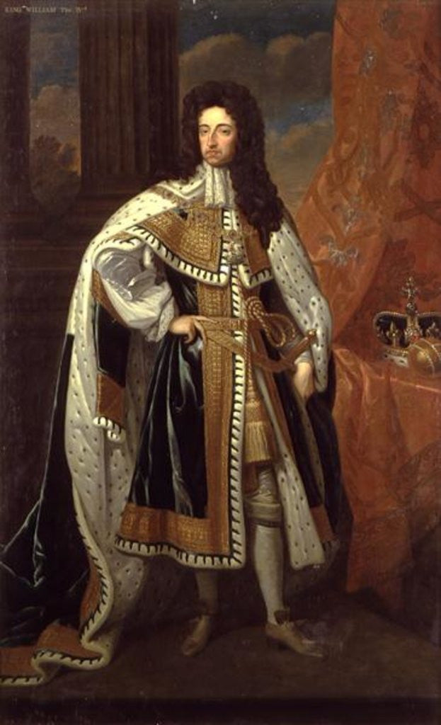 Detail of Portrait of King William III by Sir Godfrey Kneller