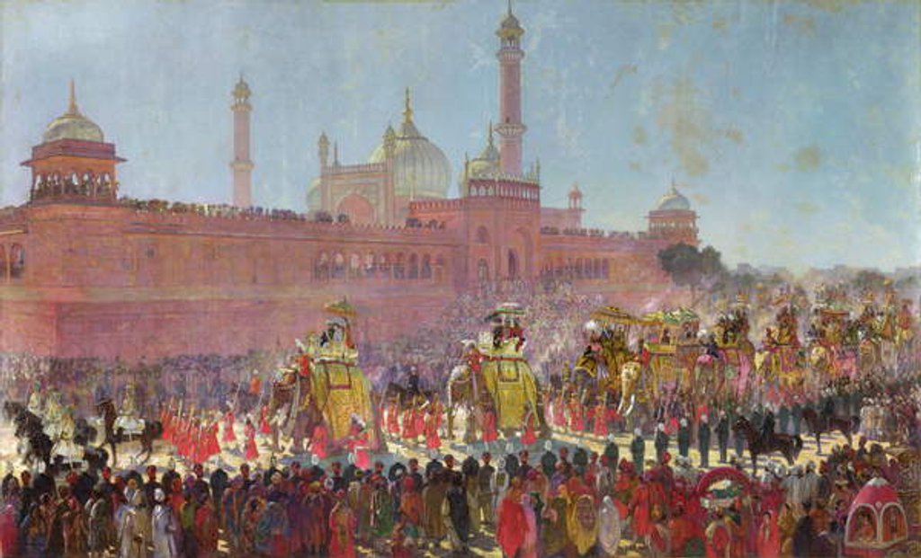 Detail of The Delhi Durbar, 1903 by Roderick D. MacKenzie