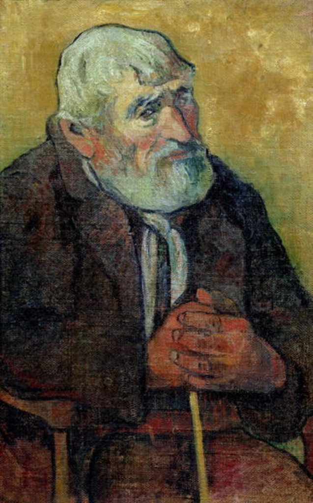 Detail of Portrait of an Old Man with a Stick, 1889-90 by Paul Gauguin