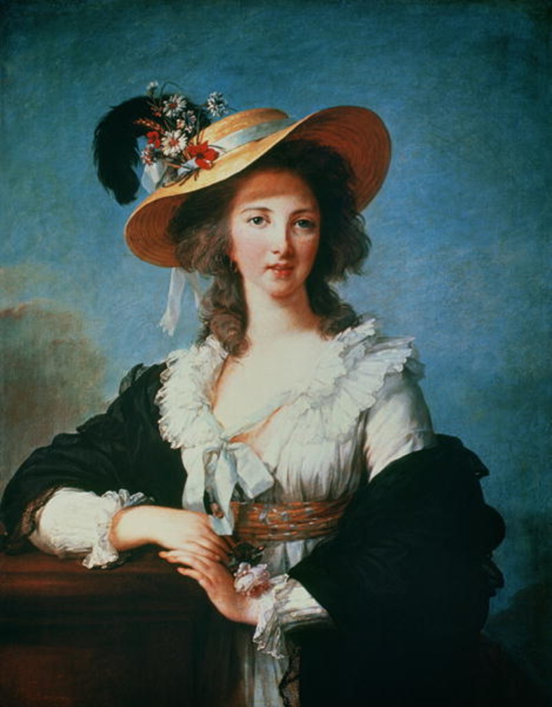 Detail of Portrait of the Duchess of Polignac by Elisabeth Louise Vigee-Lebrun