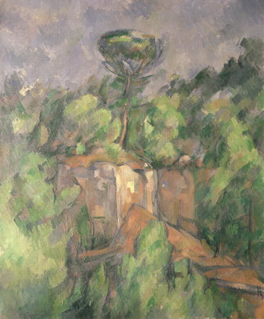 Detail of Bibemus Quarry, 1898-1900 by Paul Cezanne