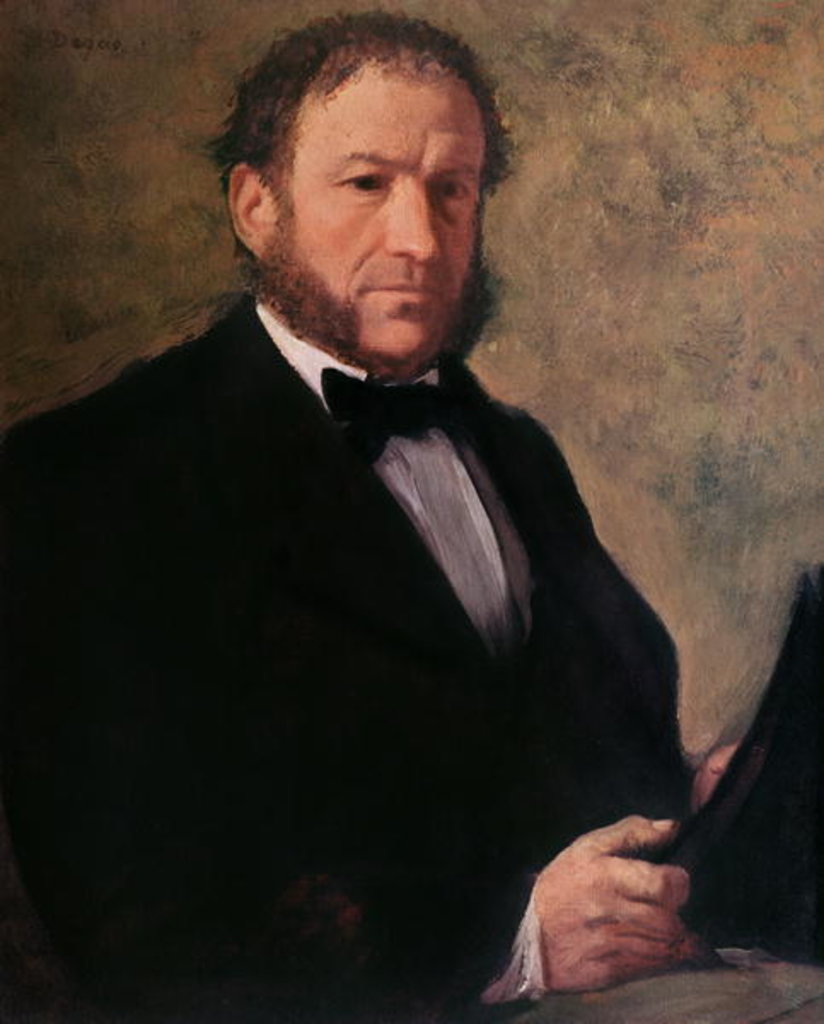 Detail of Portrait of Monsieur Ruelle by Edgar Degas