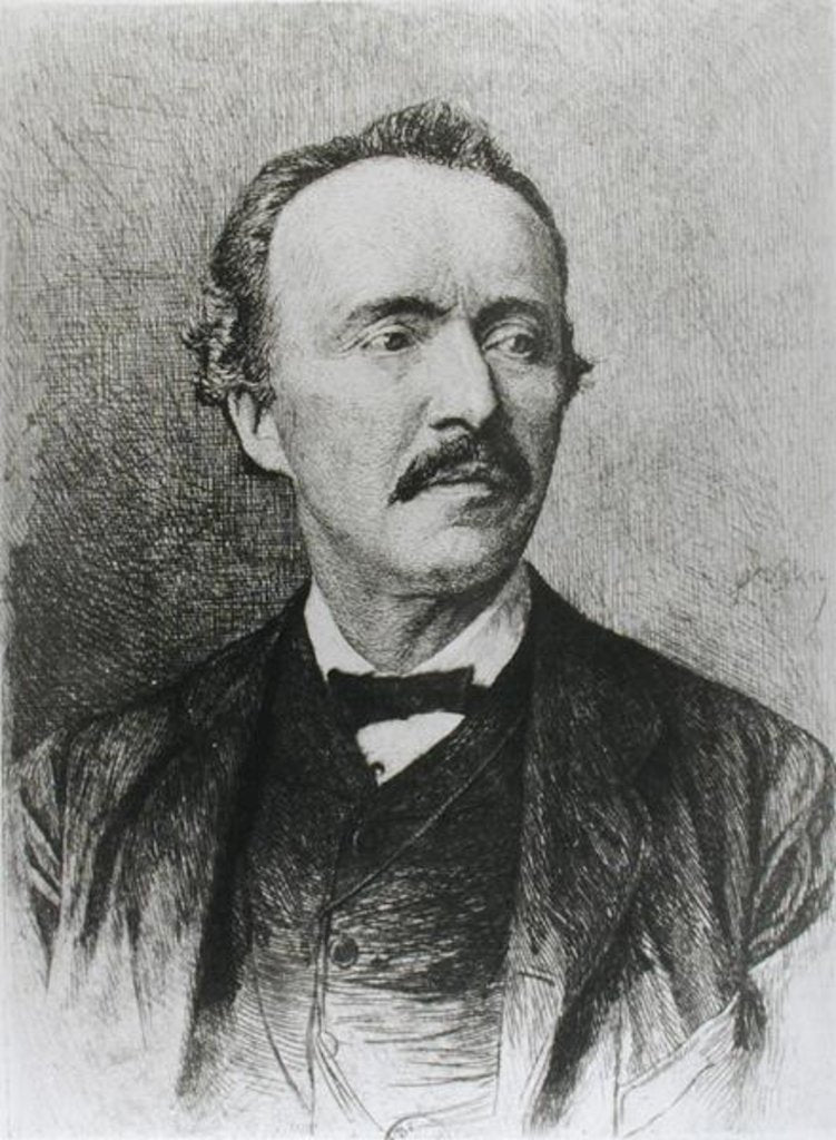 Detail of Portrait of Heinrich Schliemann by German School