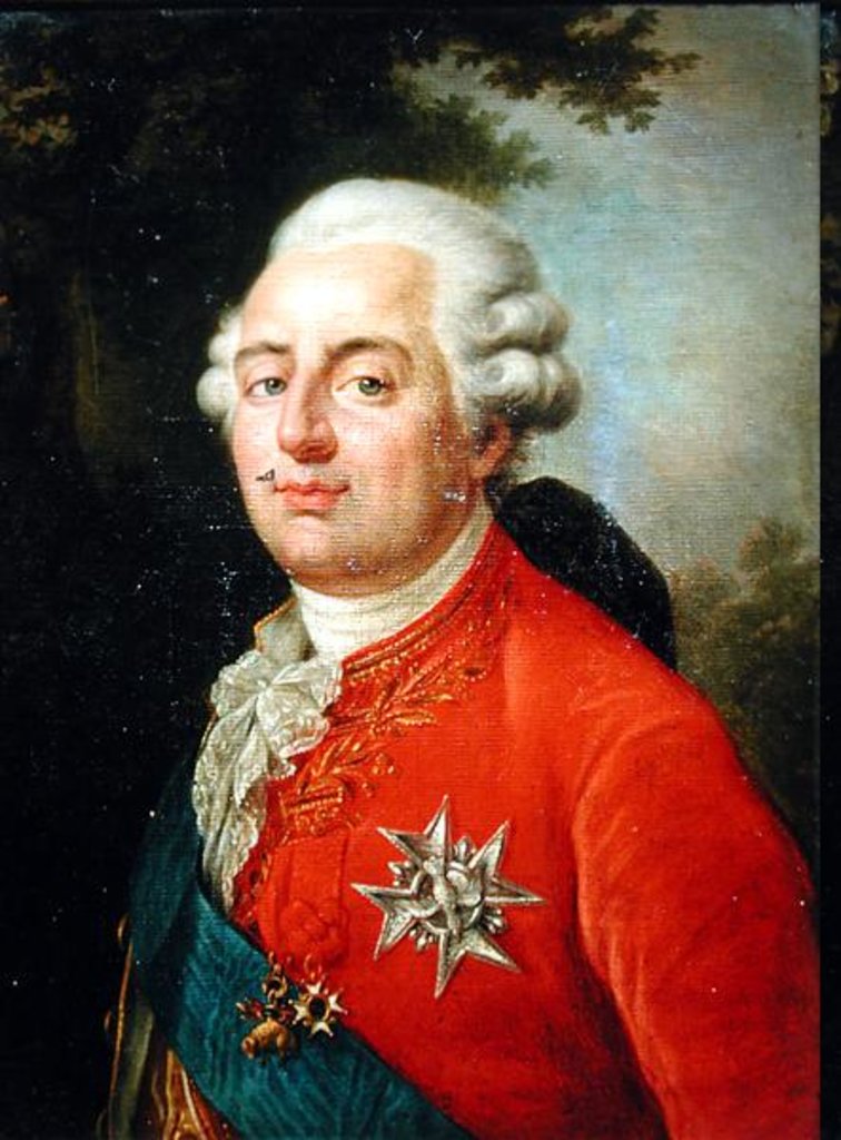 Detail of Portrait of Louis XVI King of France by French School