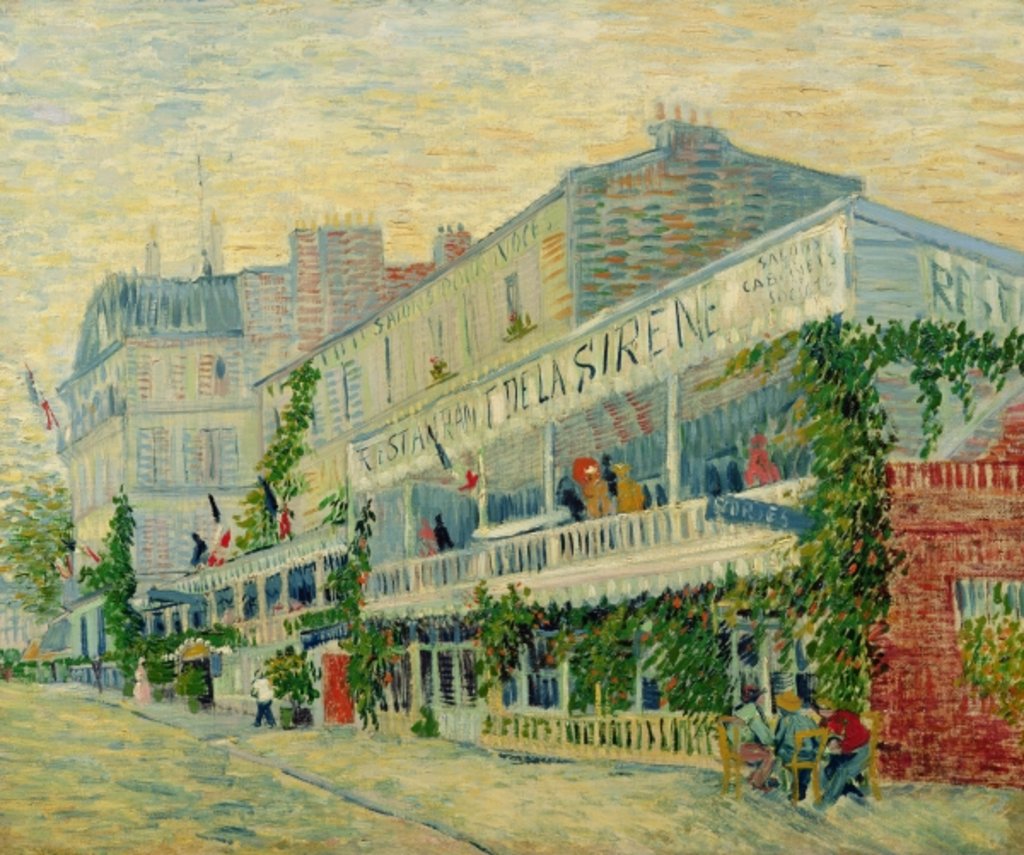 Detail of Restaurant de la Sirene at Asnieres, 1887 by Vincent van Gogh