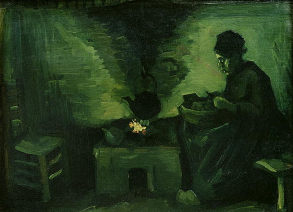 Detail of Peasant Woman by the Hearth, c.1885 by Vincent van Gogh