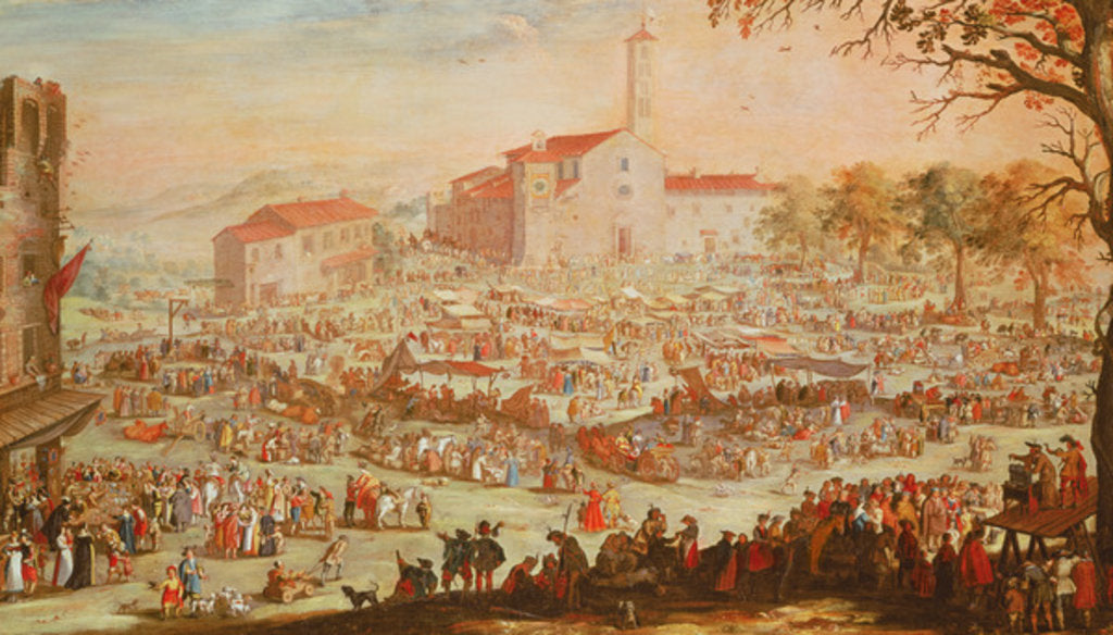 Detail of The Fair at Impruneta by Jacques Callot